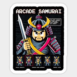 Arcade Samurai Sticker